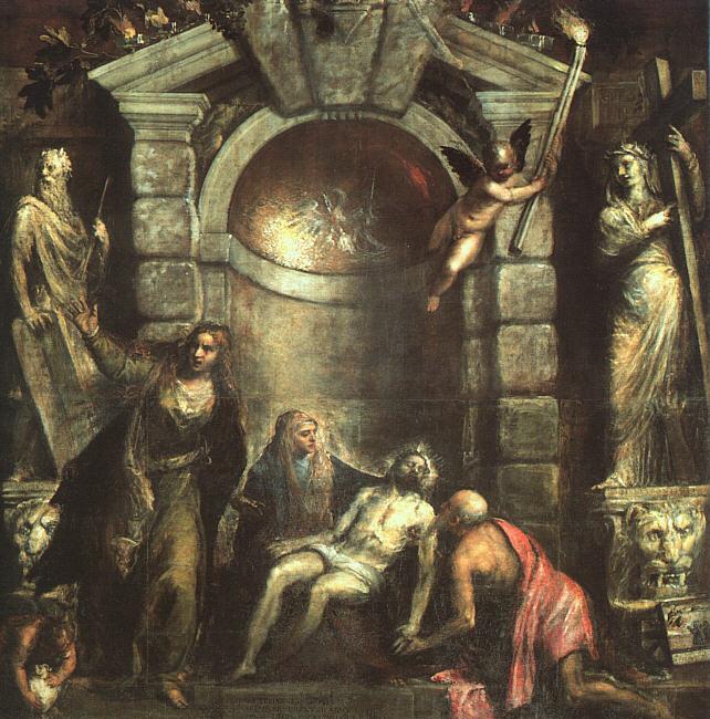  Titian Entombment (Pieta) oil painting image